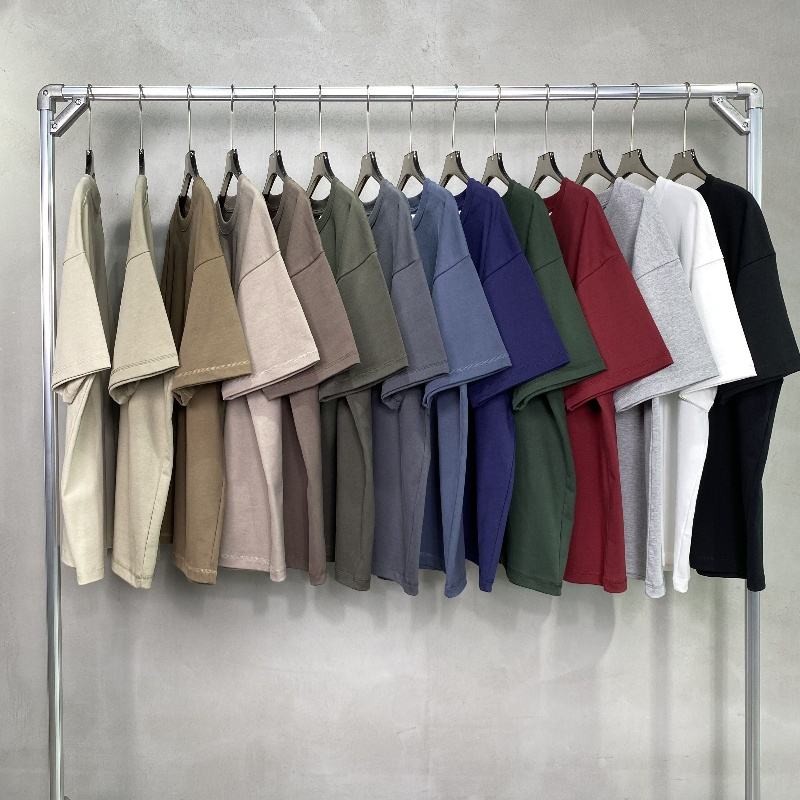 Wholesale Heavyweight T Shirt Plain Blank Men Luxury Custom Heavy 100% Cotton Oversize T Shirt