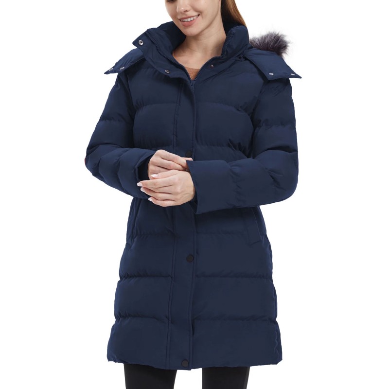 Long Winter Coat Women's Parkas Slim Casual Hooded Fur Collar Warm Jacket Outerwear Streetwear Chaqueta Mujer Veste Femme