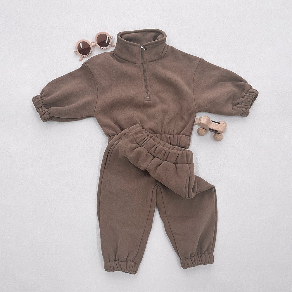 Summer 2-Piece Baby Boys Solid Anti-Bacterial Hooded Drawstring Closure Lightweight Tracksuit Set T-Shirts Shorts Customized