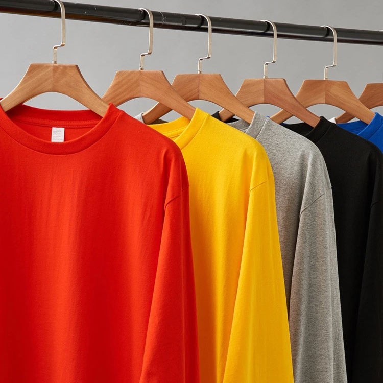 New Style Cheap Plain T-shirts Printing Men Print Tshirt Embroidered Design Photo Custom Long Sleeve T-shirt