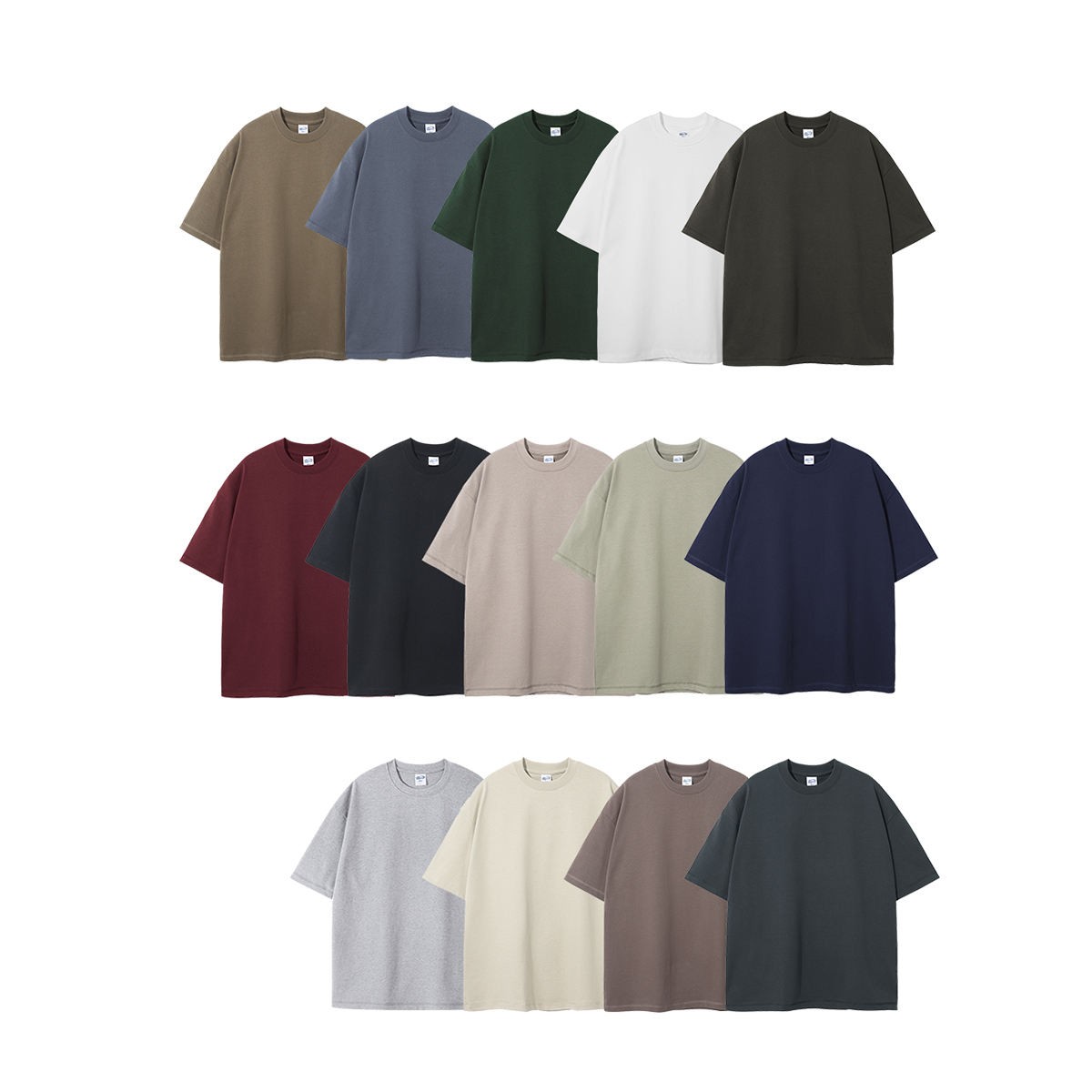 Men's T-shirts Streetwear Heavy Cotton Pure Color Drop Shoulder Unisex High Quality Fashion New Short Style Sleeve t Shirt